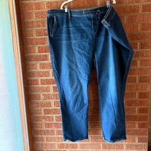 Torrid High Waisted Straight Leg Blue Jeans size 6X